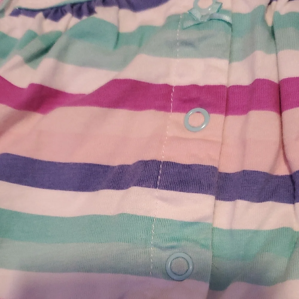 Carter's Striped Bodysuit - Pink, Blue, Purple, White
